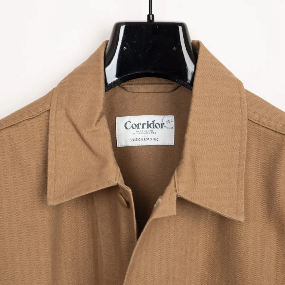 Corridor M41 Field Jacket Washed Brown Herringbone Cotton Twill