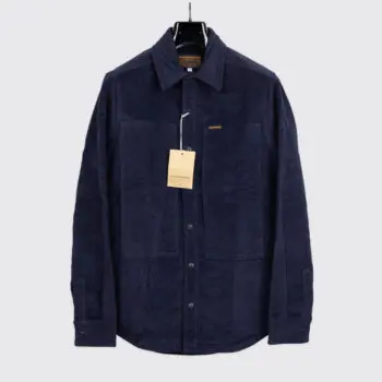 The Quartermaster Moleskin Overshirt Size S Dark Navy Military Shirt Jacket