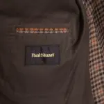 Paul Stuart Sport Coat Size EU50 Brown Houndstooth Check Wool