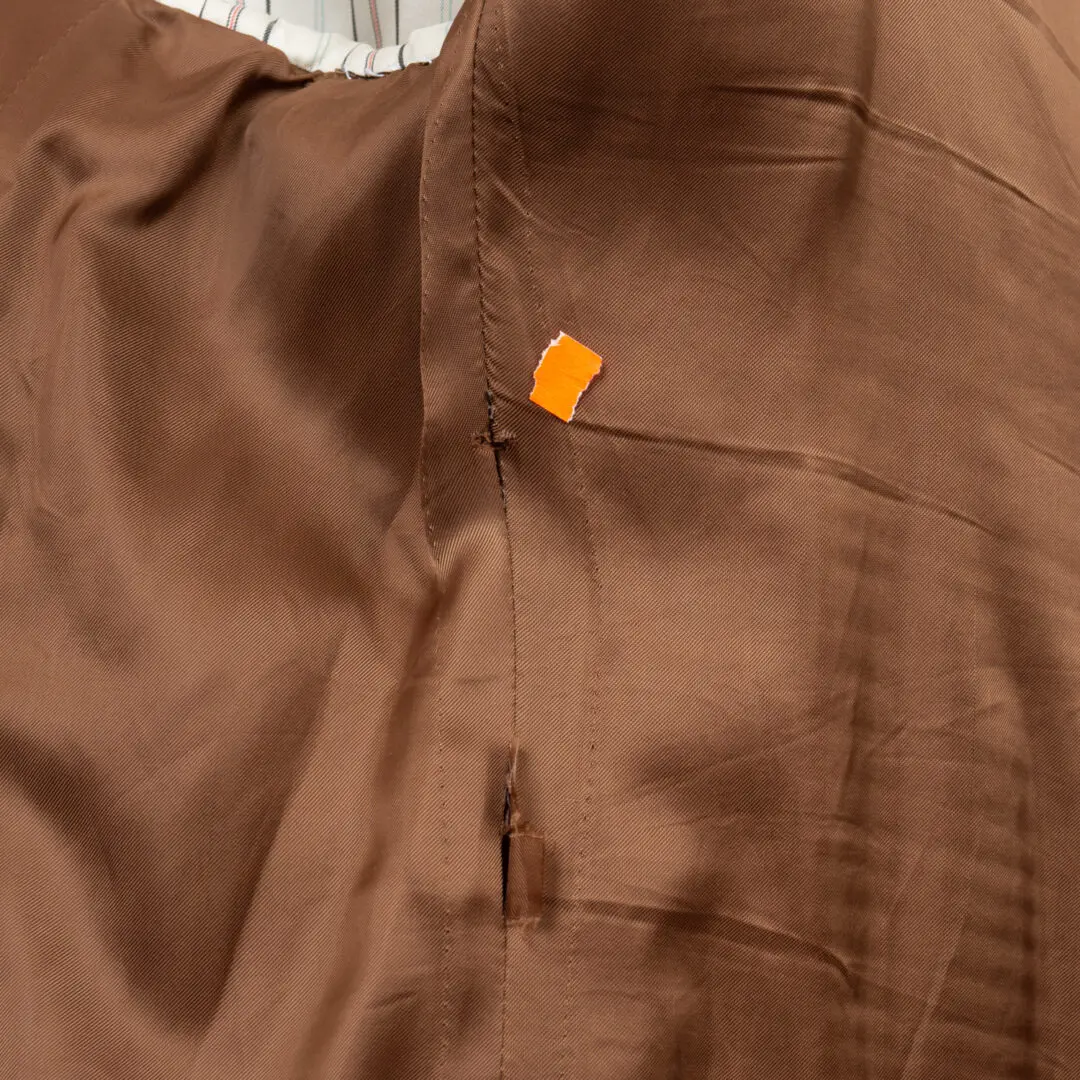 Polo Ralph Lauren Jacket Size 46R Brown Tweed Wool Three Button