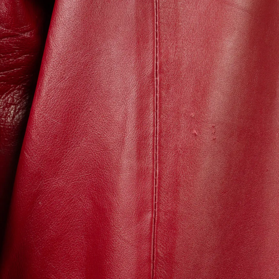 Leather 2000 By Hira Imports Leather Overshirt Size 3XL Blood Red