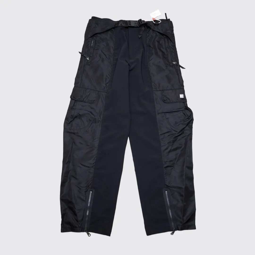 Girbaud 90s Parachute Cargo Pant W36 Black Techwear Military