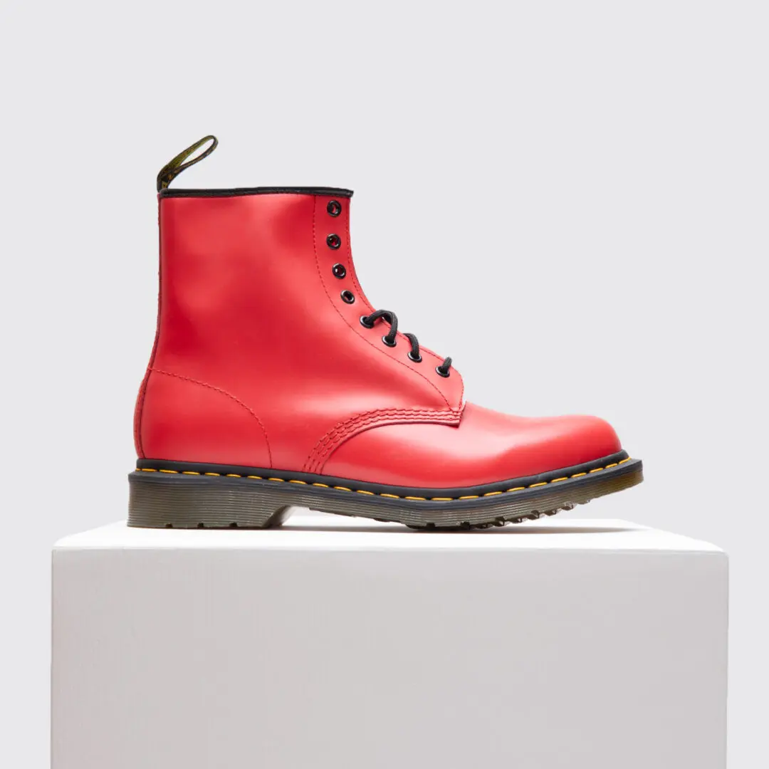 Dr. Martens 1460 Boots Size 11 Men Red Smooth Leather Lace Up