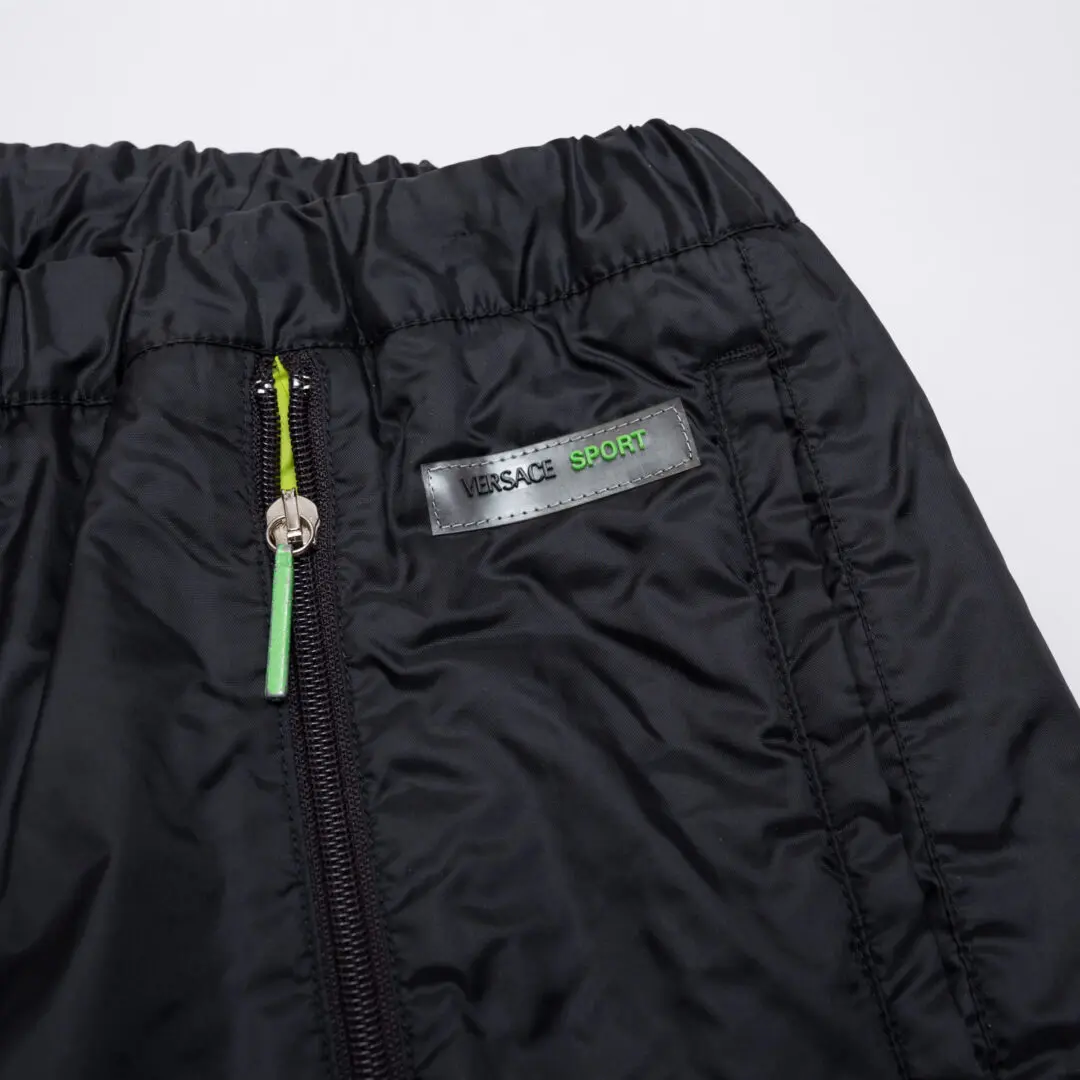 VERSACE Sport Vintage Pants Size XXL Black Performance Insulated