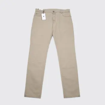 PT Torino Jazz Jeans W40 Khaki Cotton Blend Stretch Zipper Fly