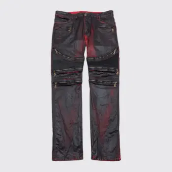 Robin's Jeans The Show Motorcycle W36 Men Black Red Coated Slim