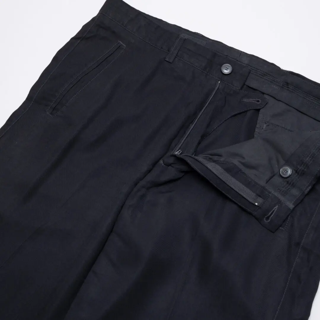 Giorgio Armani Casual Pants Size EU52 Men Black Viscose Rayon