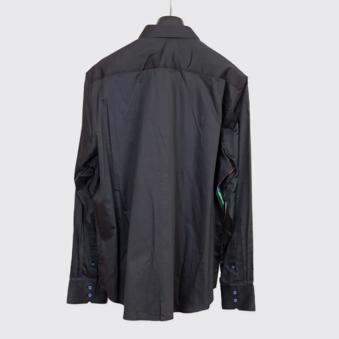Robert Graham Aurora Shirt 3XL Black Multicolor Print Embroidery