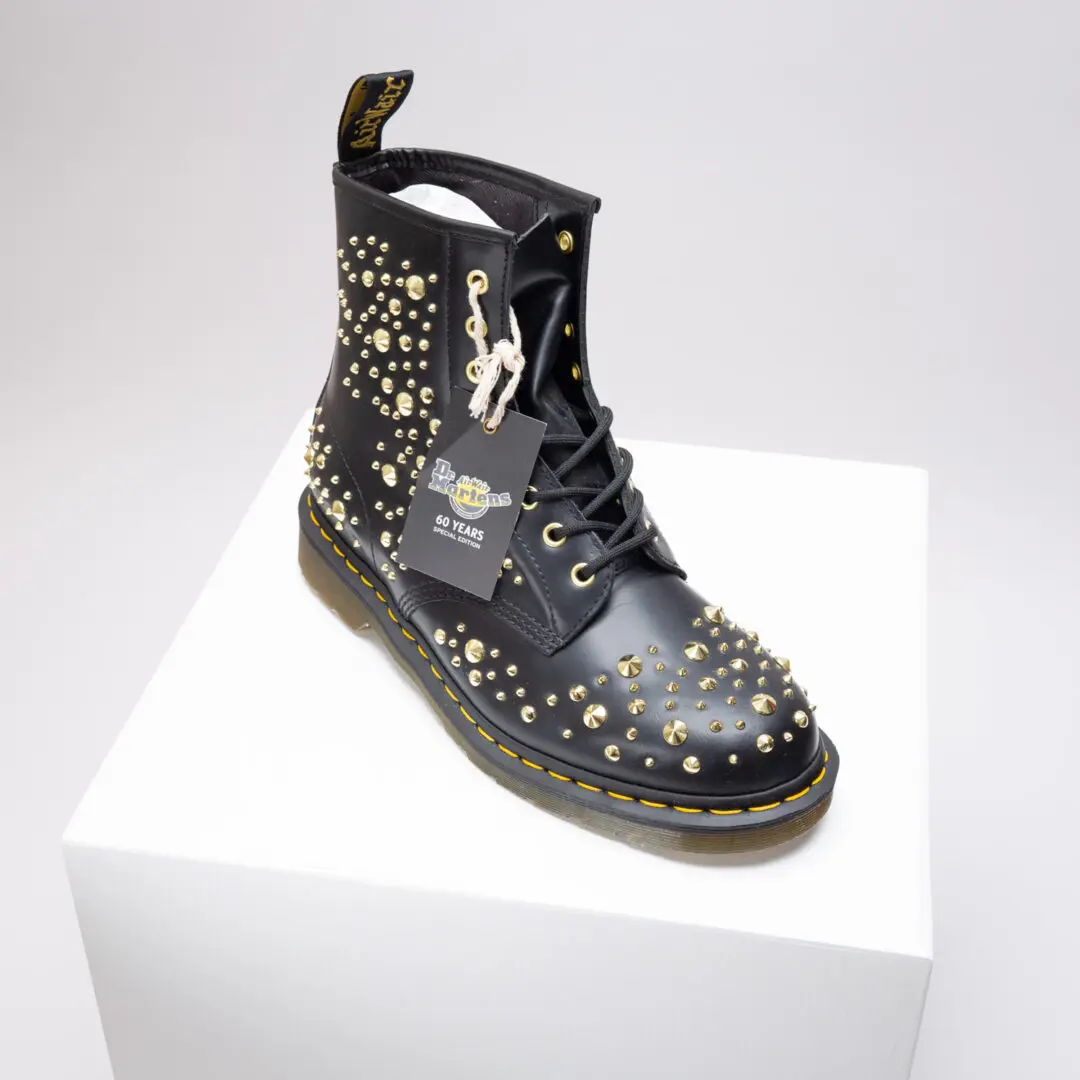 Dr. Martens 1460 Midas Boots Size 11 Men Studded Black Leather