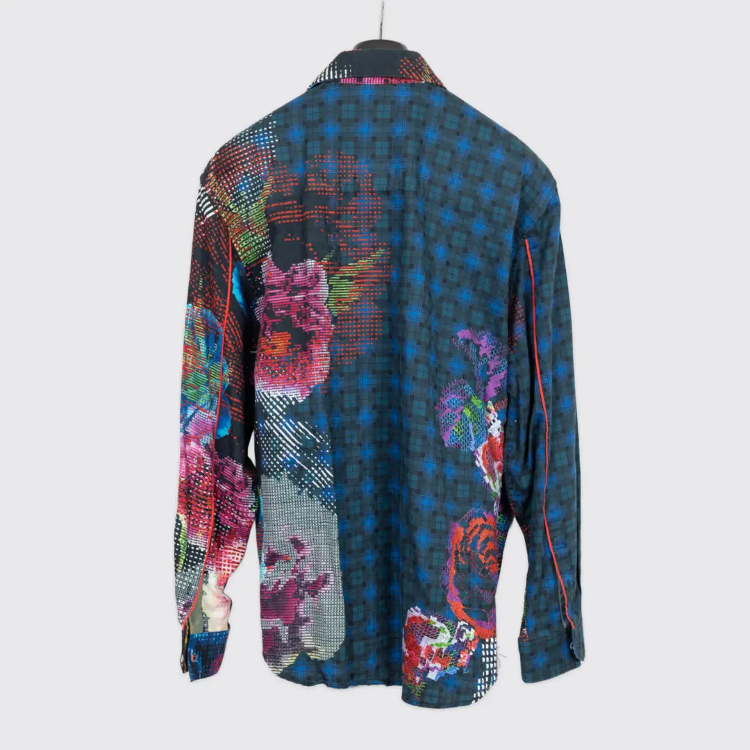 Robert Graham Ltd Edition Shirt 3XL Multi Pattern Print Embroidery