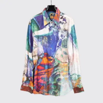 Robert Graham Ltd Edition Shirt 3XL Multicolor Space Paisley Print