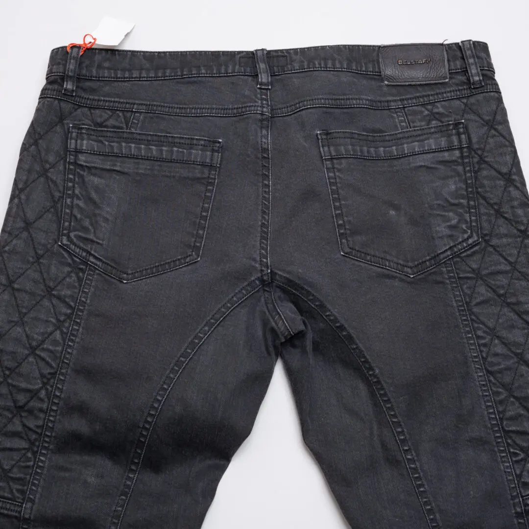Belstaff Biker Jeans W36 L33 Men Black Cotton Denim Slim Fit