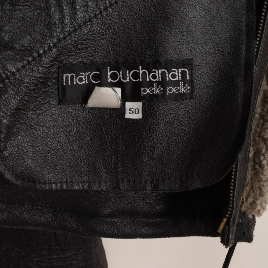 Marc Buchanan x Pelle Pelle Size 50 Shearling Leather Jacket