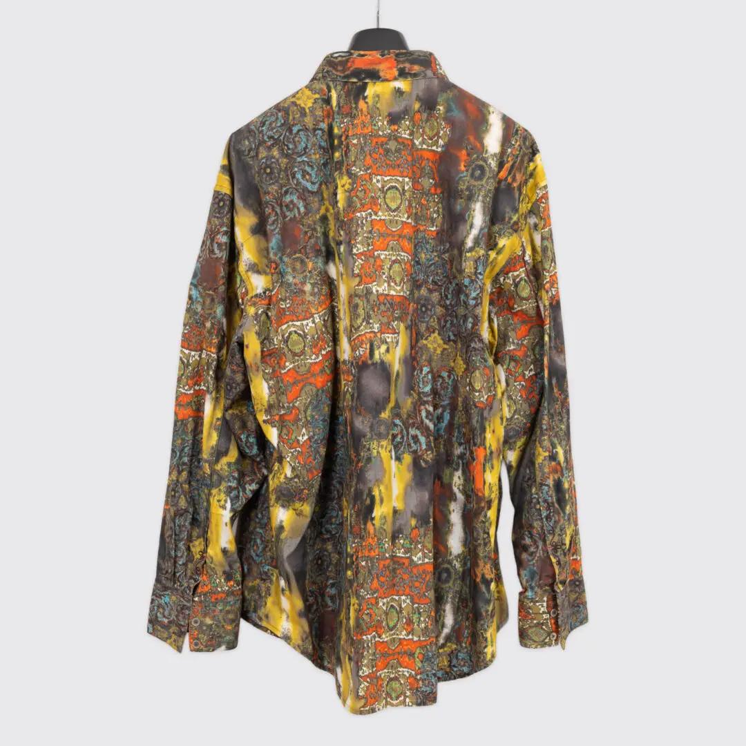 Robert Graham Shirt Size 3XL Multicolor Paisley Print Embroidery