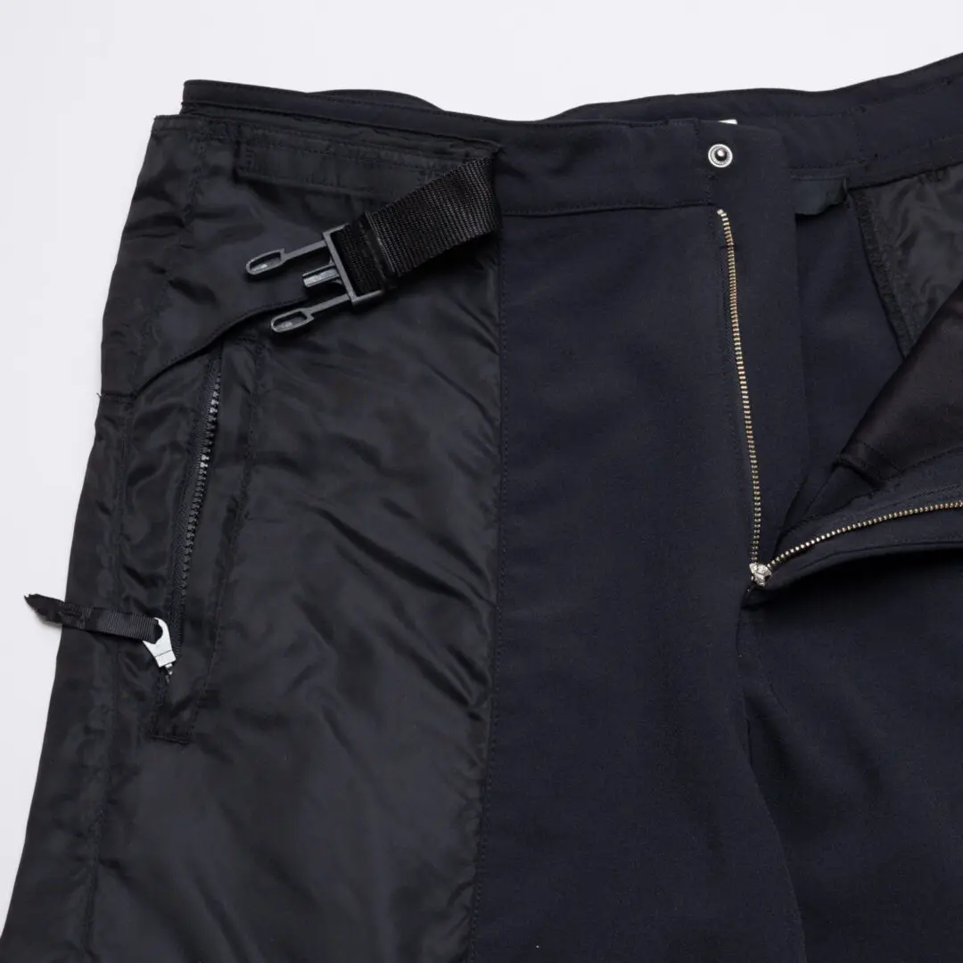 Girbaud 90s Parachute Cargo Pant W36 Black Techwear Military