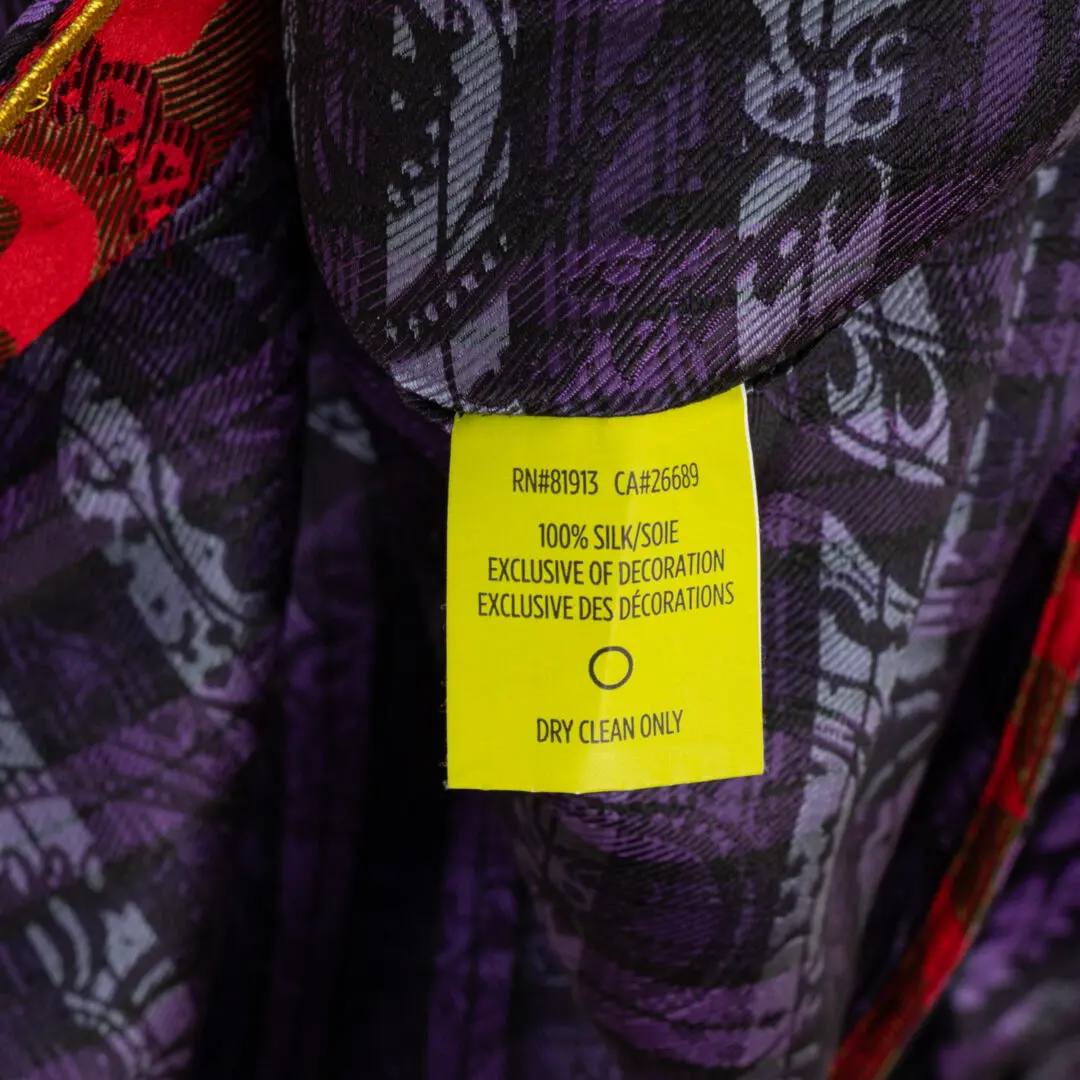 Robert Graham Limited Edition Silk Shirt 3XL Purple Paisley Print