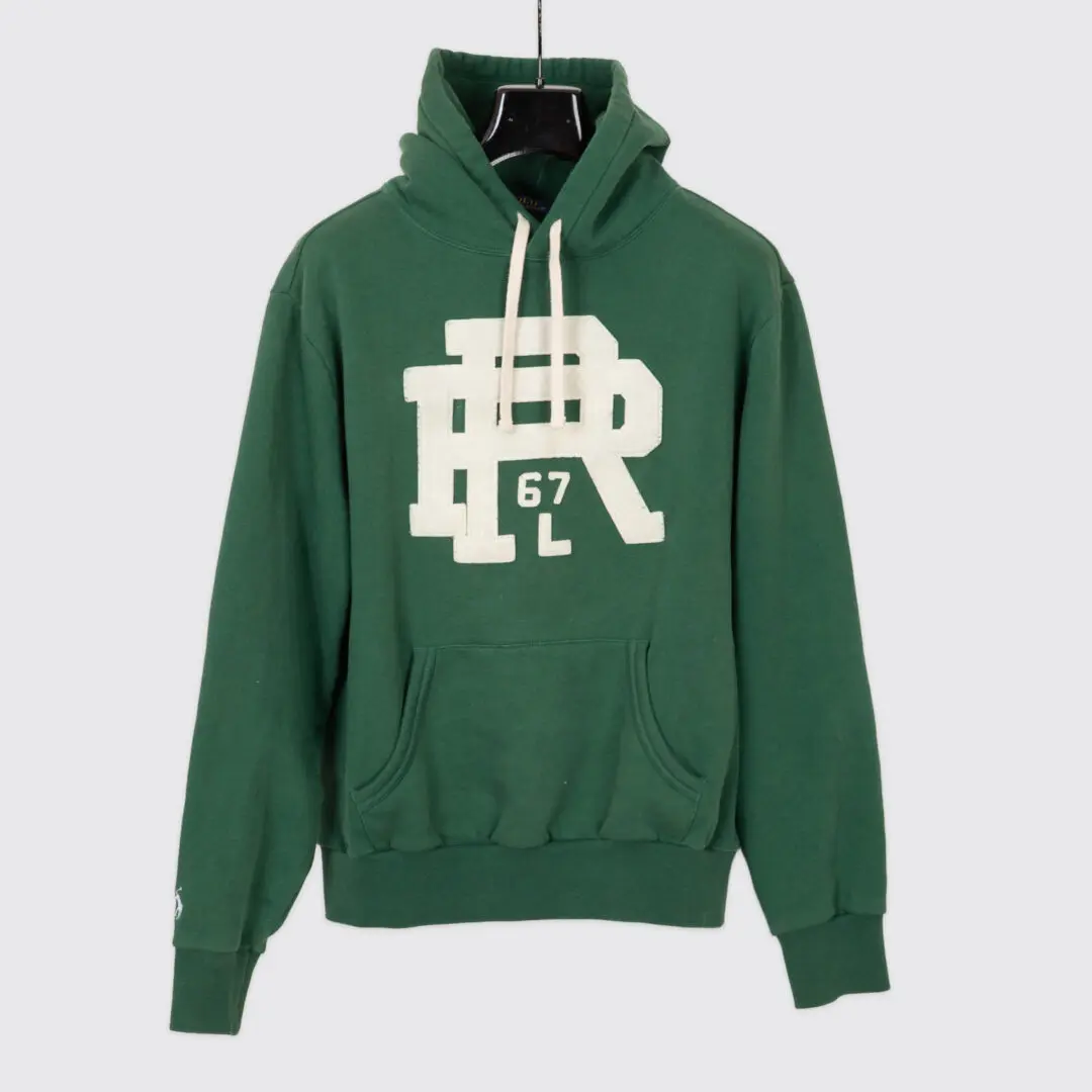 Polo Ralph Lauren Hoodie Sweatshirt Size S Collegiate Green Cotton