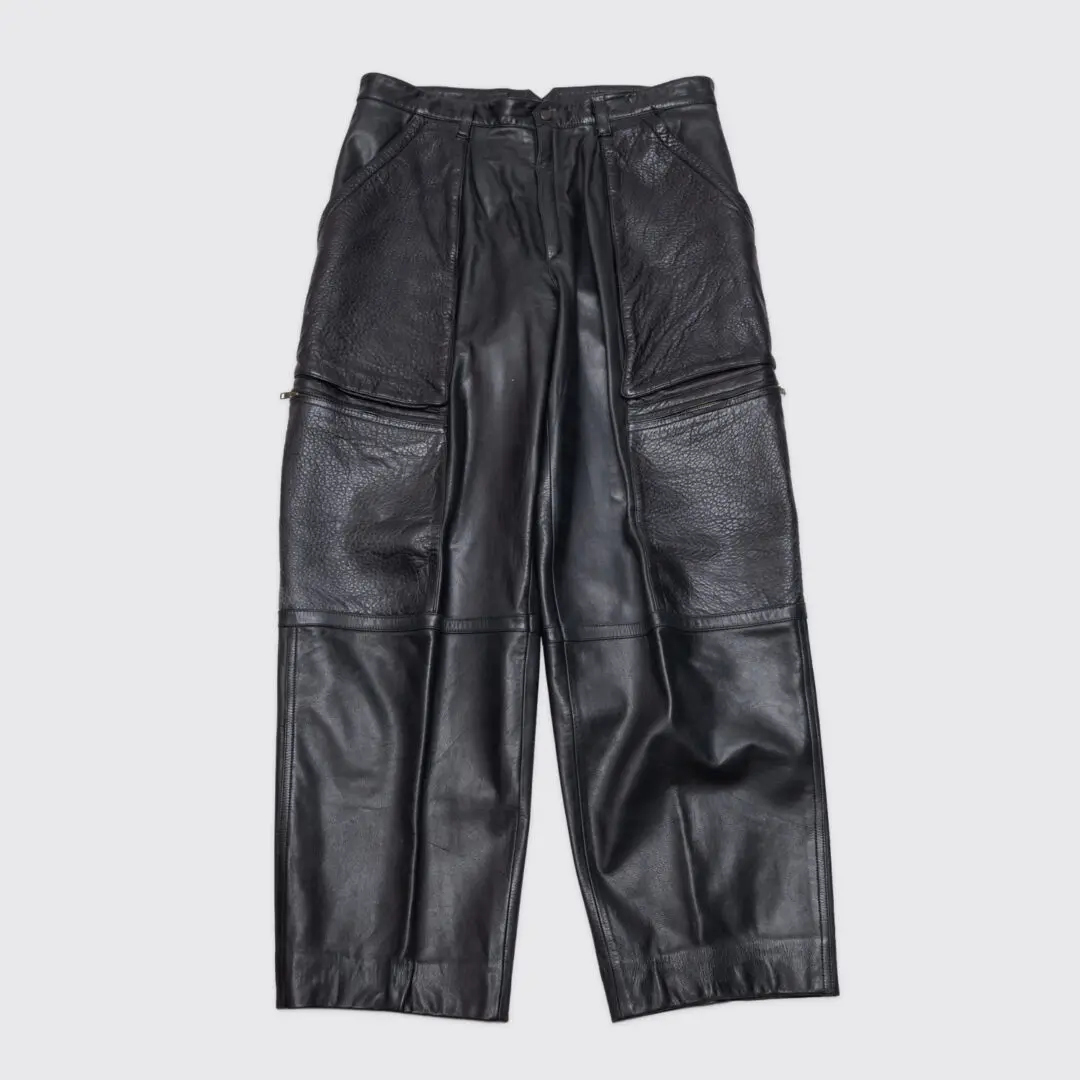 Marc Buchanan Pelle Pelle Leather Pants W36 Men w/ Zipped Pockets