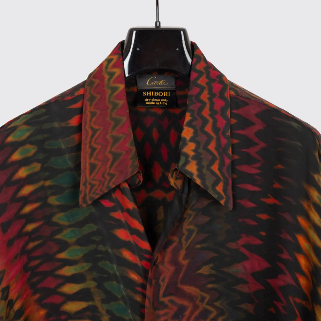 Carter Smith Shibori Shirt Size XXL Men Multicolor Tie Dye Rayon