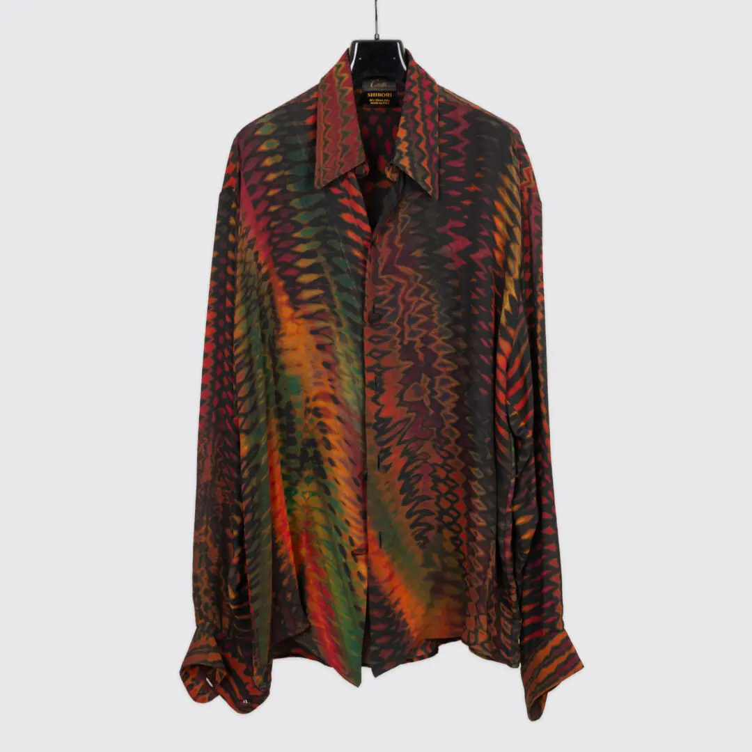 Carter Smith Shibori Shirt Size XXL Men Multicolor Tie Dye Rayon