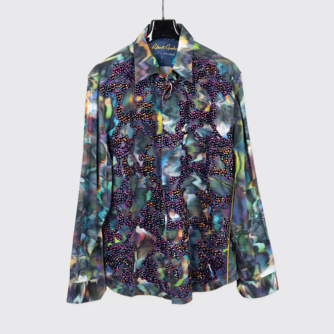 Robert Graham Ltd Edition Shirt 3XL Psychedelic Multicolor Cotton