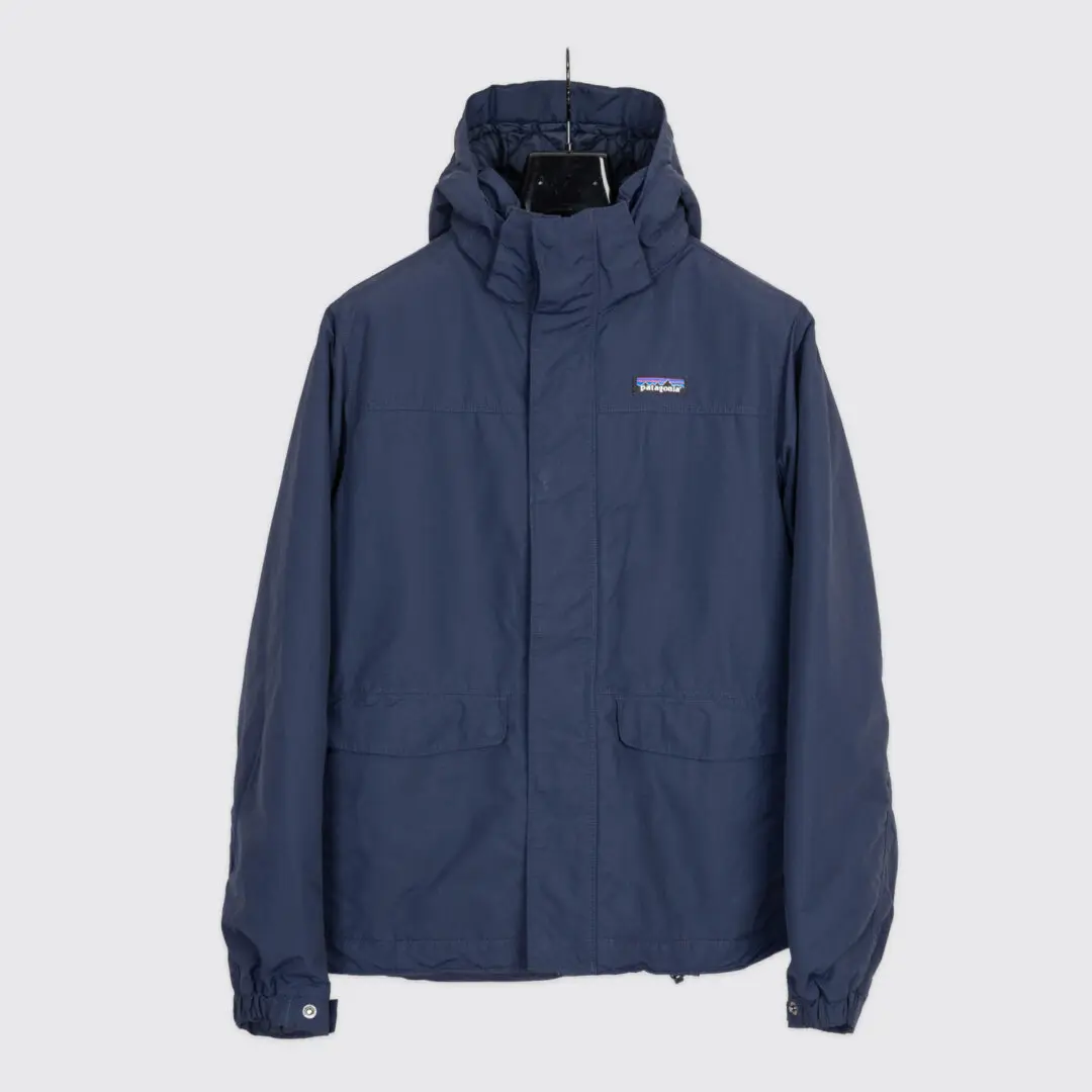 Patagonia Isthmus Jacket Size M Men Navy Thermal Insulated Parka