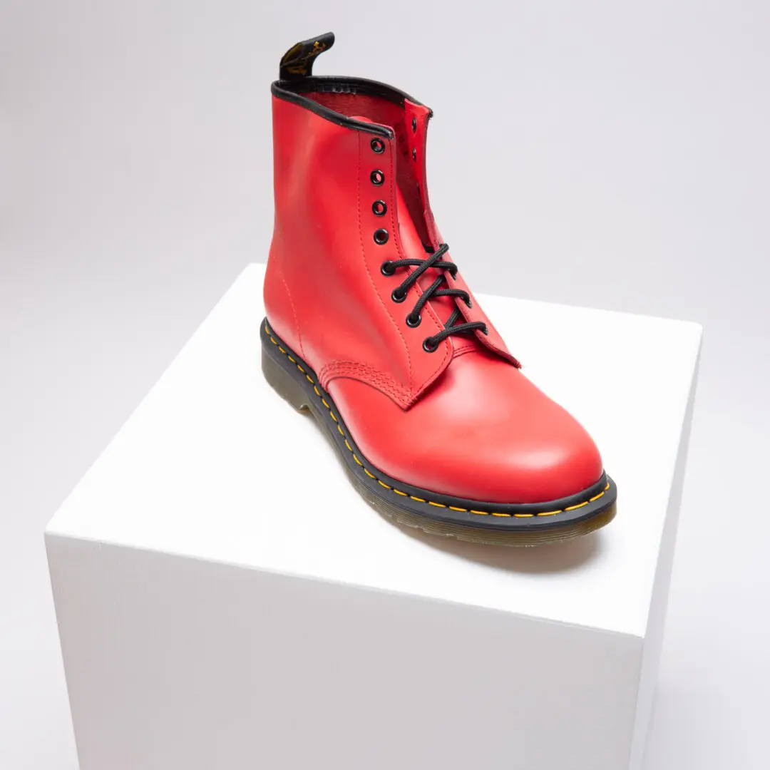 Dr. Martens 1460 Boots Size 11 Men Red Smooth Leather Lace Up