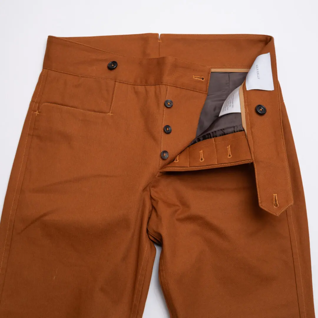 S.E.H. Kelly Work Trouser Size S Men Rust Brown Cotton Duck Canvas