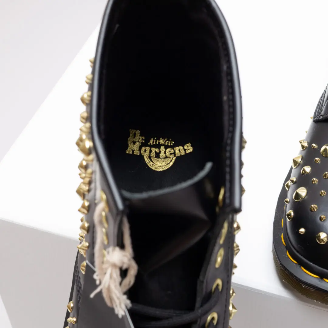 Dr. Martens 1460 Midas Boots Size 11 Men Studded Black Leather
