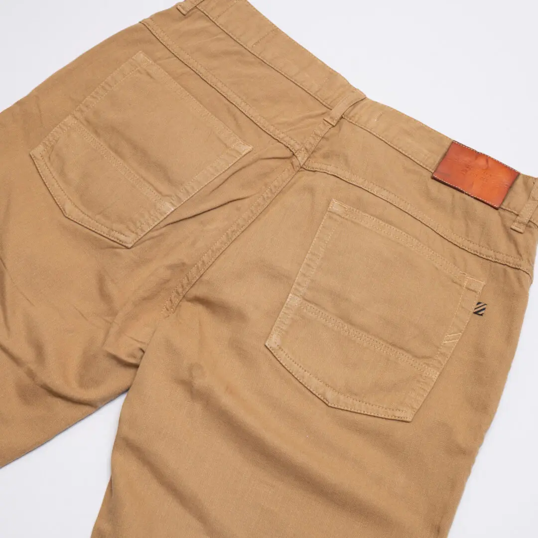 Billy Reid Jeans W31 Men Tan Khaki Cotton Linen Slim Fit Pants