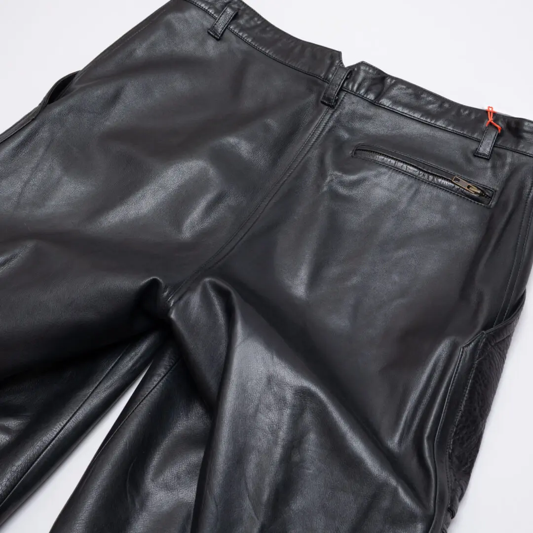 Marc Buchanan Pelle Pelle Leather Pants W36 Men w/ Zipped Pockets