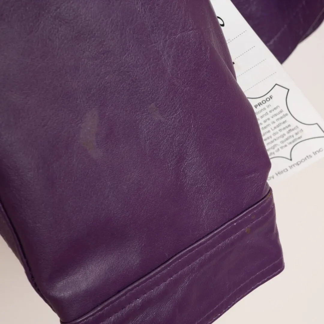 Leather 2000 Leather Overshirt 3XL Purple Heavyweight Shirt Jacket