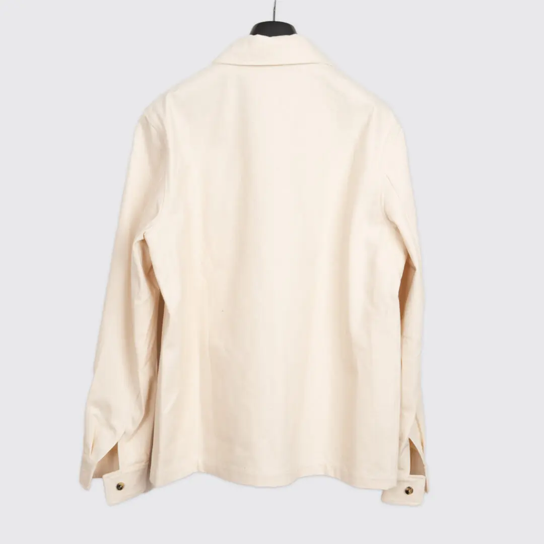 De Bonne Facture Work Jacket Size XS Ecru Undyed Organic Cotton