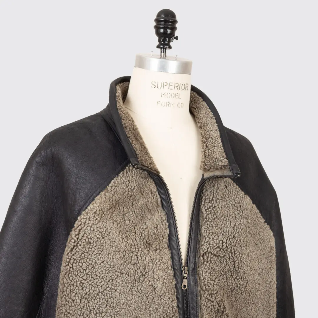Marc Buchanan x Pelle Pelle Size 50 Shearling Leather Jacket