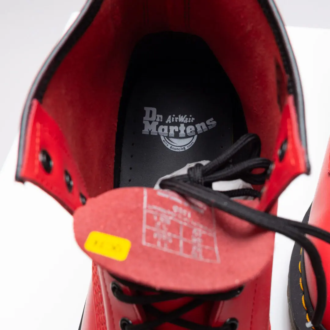 Dr. Martens 1460 Boots Size 11 Men Red Smooth Leather Lace Up