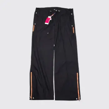 VERSACE Versus Pant Size EU56 Black Wide Leg Zipper Drawcord