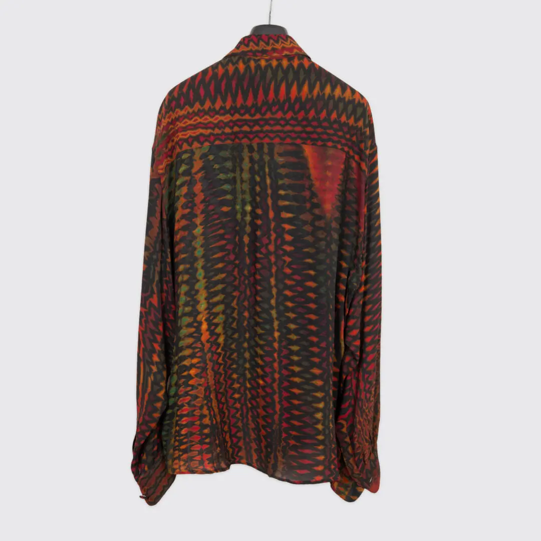 Carter Smith Shibori Shirt Size XXL Men Multicolor Tie Dye Rayon