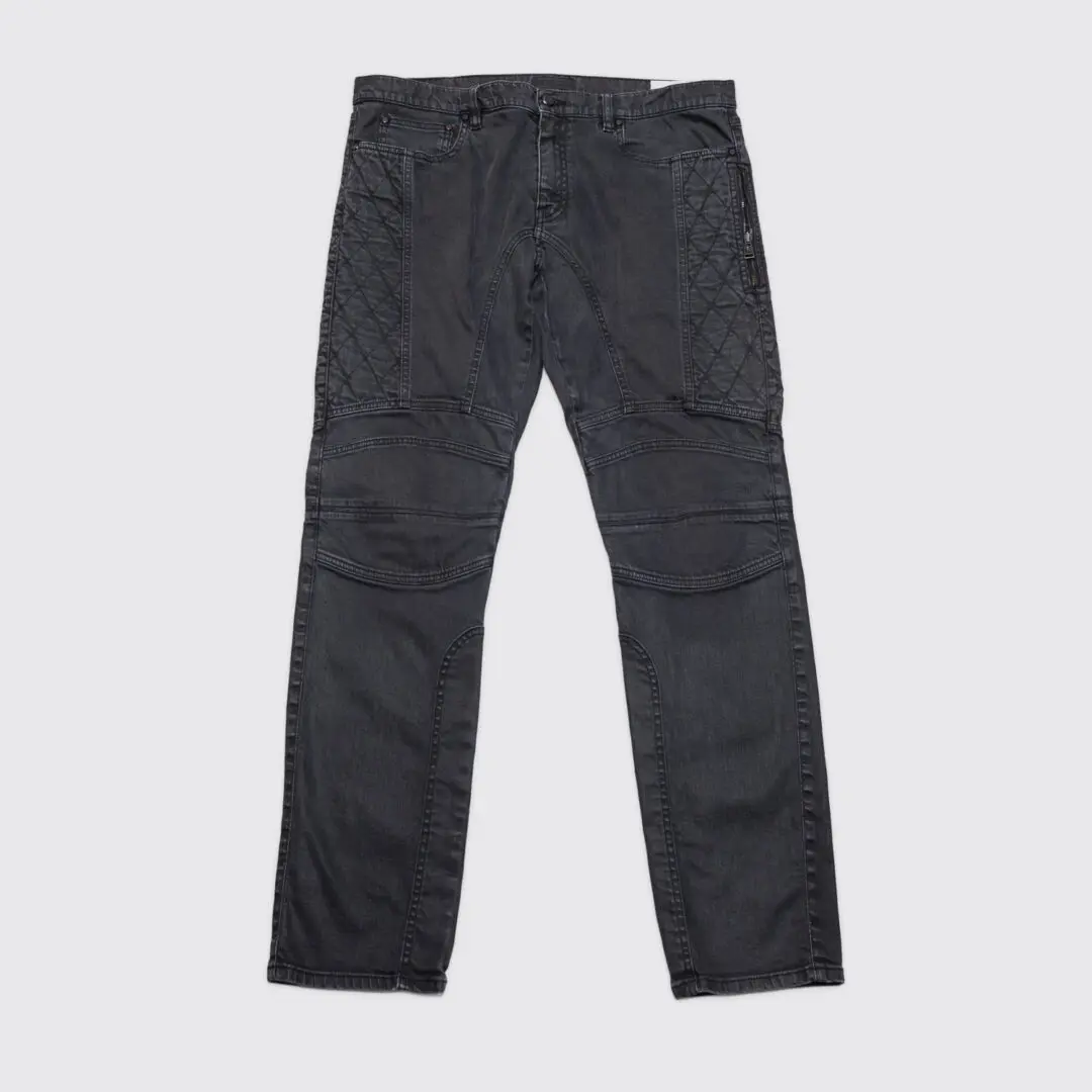 Belstaff Biker Jeans W36 L33 Men Black Cotton Denim Slim Fit