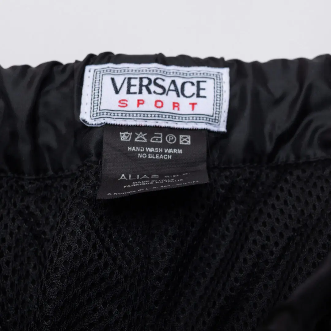 VERSACE Sport Vintage Pants Size XXL Black Performance Insulated
