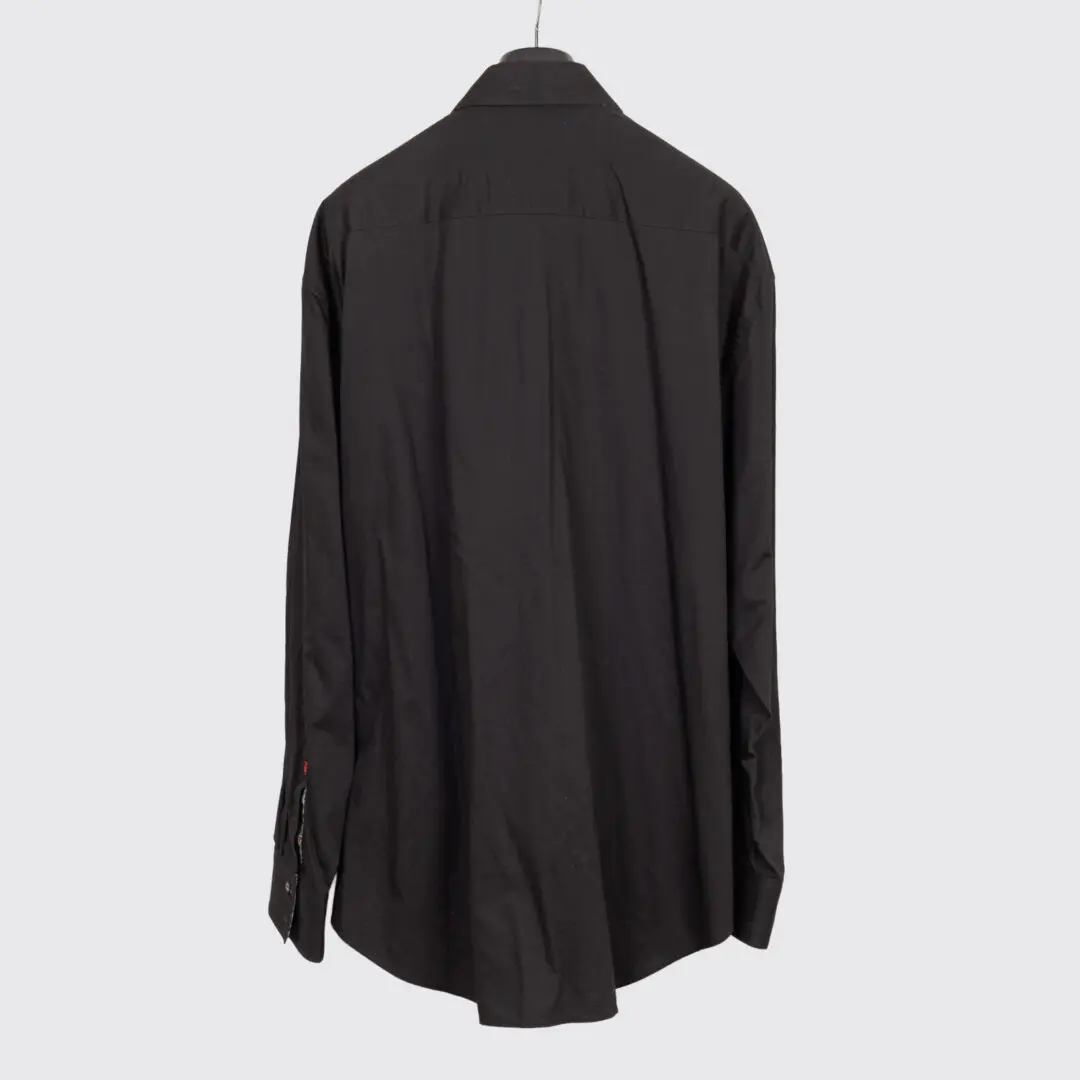 Robert Graham Limited Edition Shirt 3XL Black Cotton Embroidery