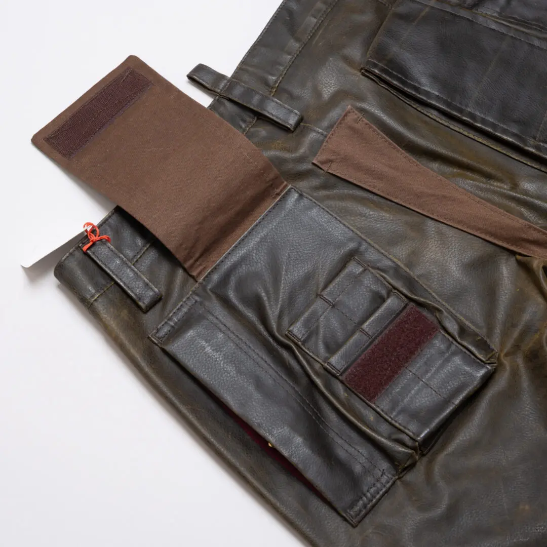DSQUARED2 Jean Size EU52 Men Brown Faux Leather Made in Italy