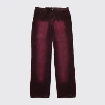 Just Cavalli Jeans Size EU52 Red Corduroy Cotton Made in Italy