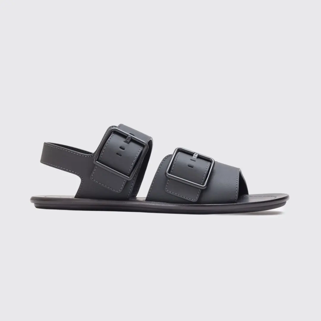Lanvin Strap Sandals Size UK11 Men Dark Gray Smooth Calf Leather