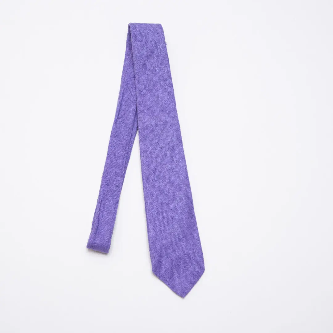 Sid Mashburn Tie Lavender Purple Slub Silk Classic Made in USA