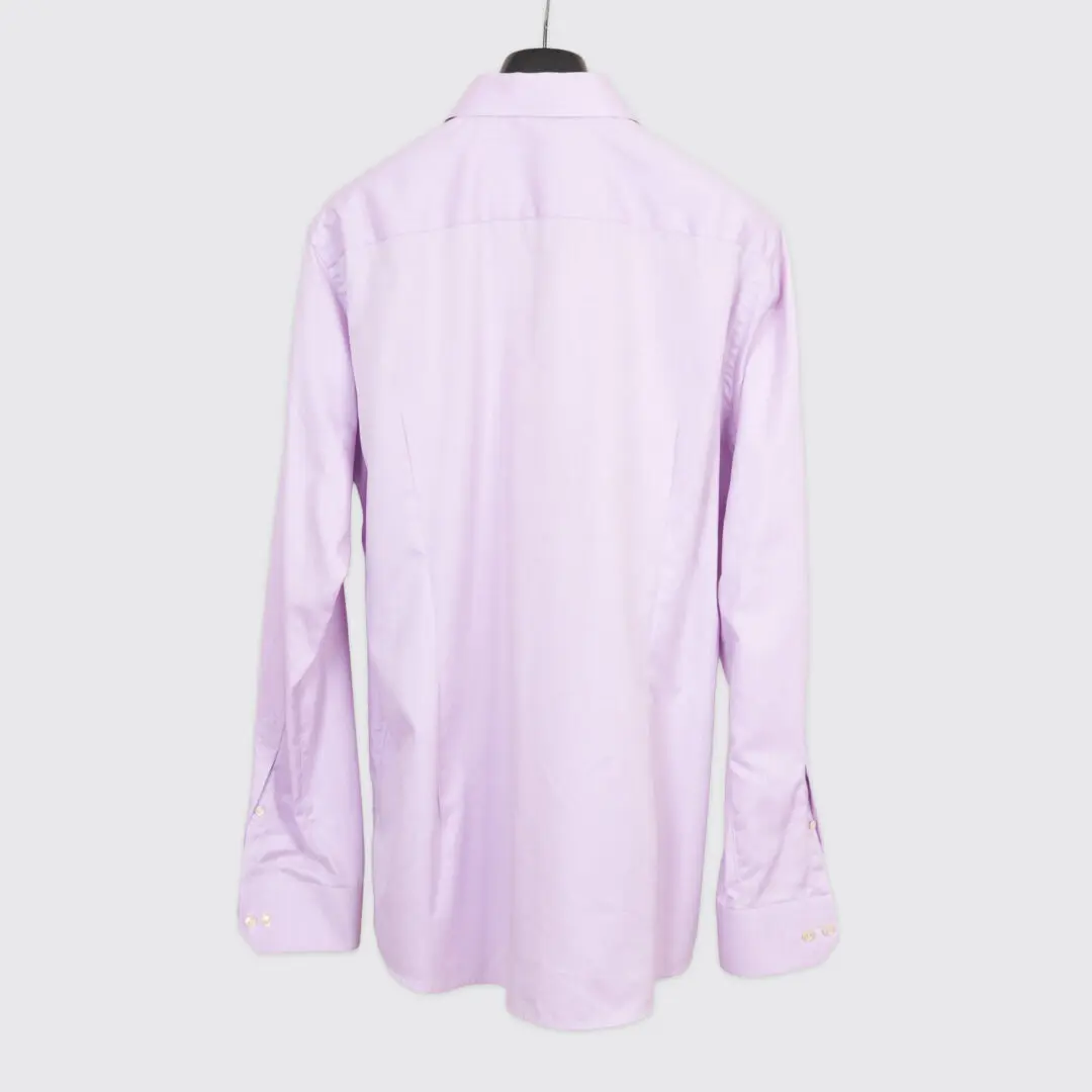 Eton Dress Shirt Size 17 Light Pink Contemporary Fit Cambridge