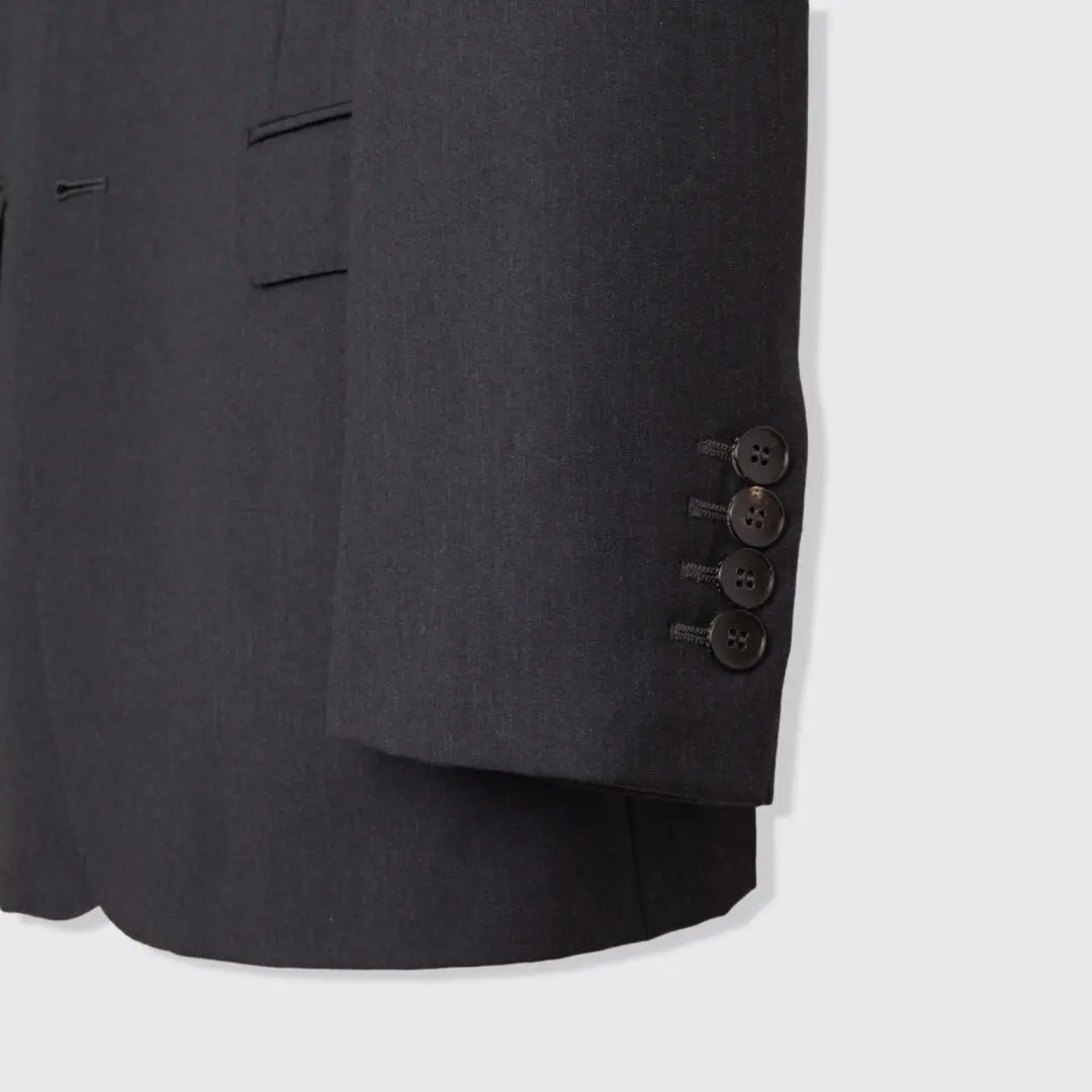 Gucci Suit EU52 Dark Gray Wool Three Button Made in Switzerland