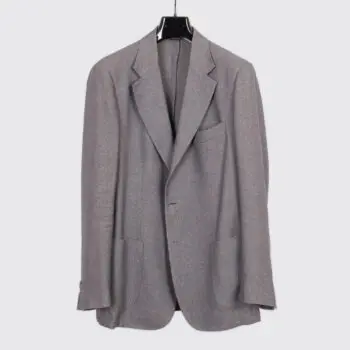 Loro Piana Soft Jacket Size EU52 Slate Gray Melange Cashmere Blend