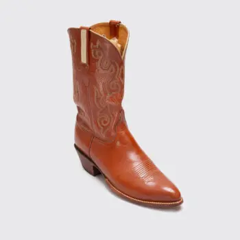 Lucchese Boots Size 12 D Men Cognac Ranch Hand Western Cowboy