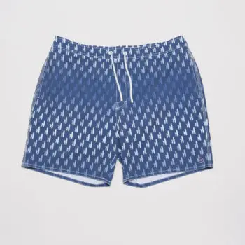 Johnnie-O Swim Trunks 2XL Blue Faded Twilight Casual Surf Shorts