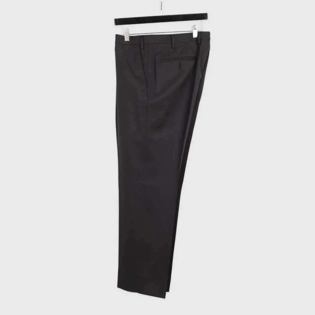 Pal Zileri Suit EU54 Black Wool 2-Button Vicenza Made in Italy